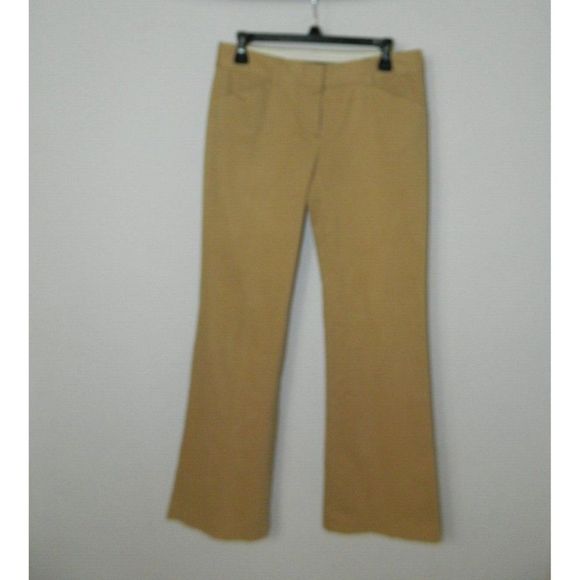 Theory Pants - Theory Pants Tan Khaki Chino Wide Leg Cotton Size 4